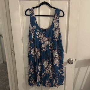 Torrid Blue Floral Dress